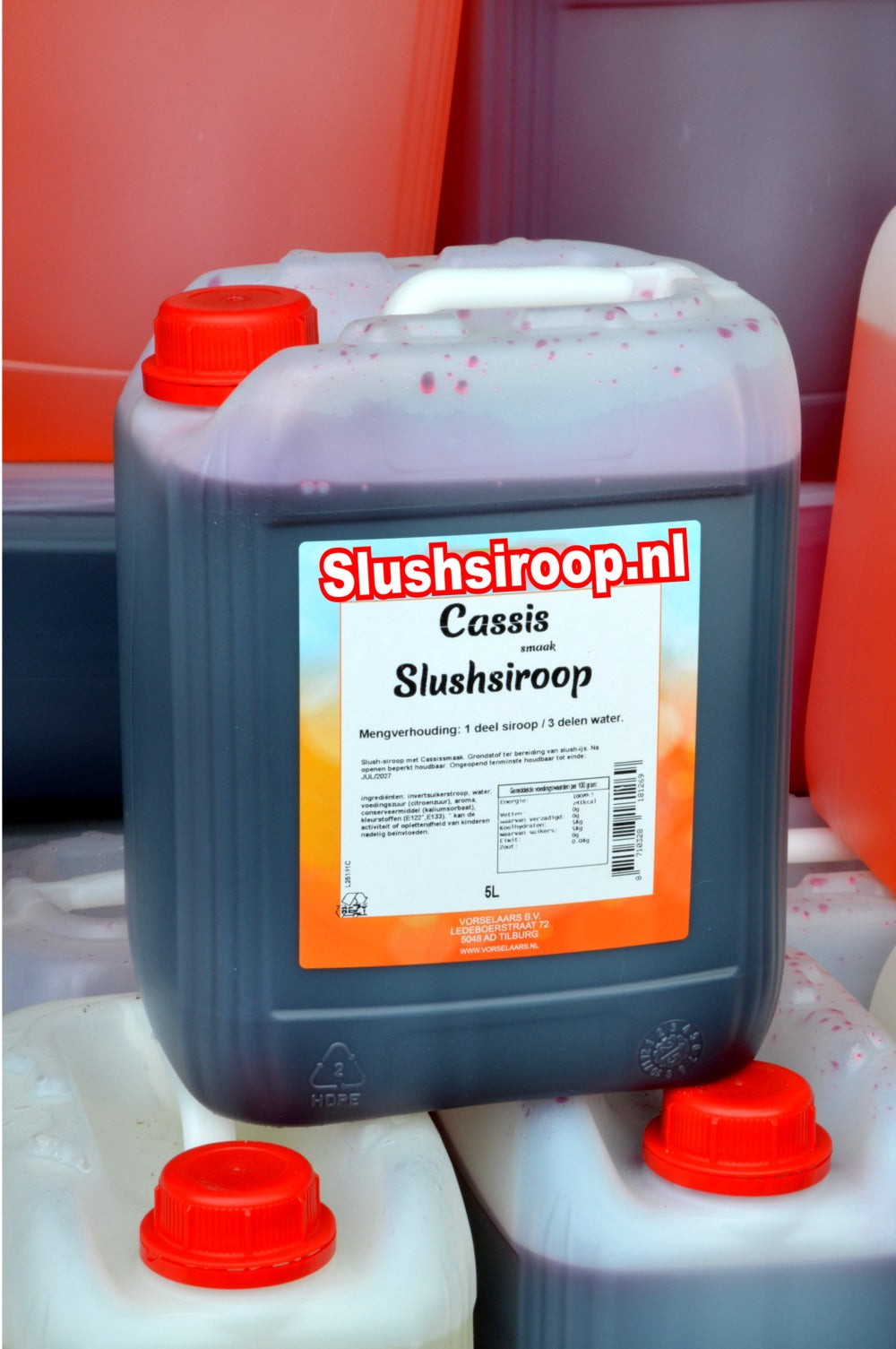 Tank cassis slush siroop - slushsiroop.nl 5 liter