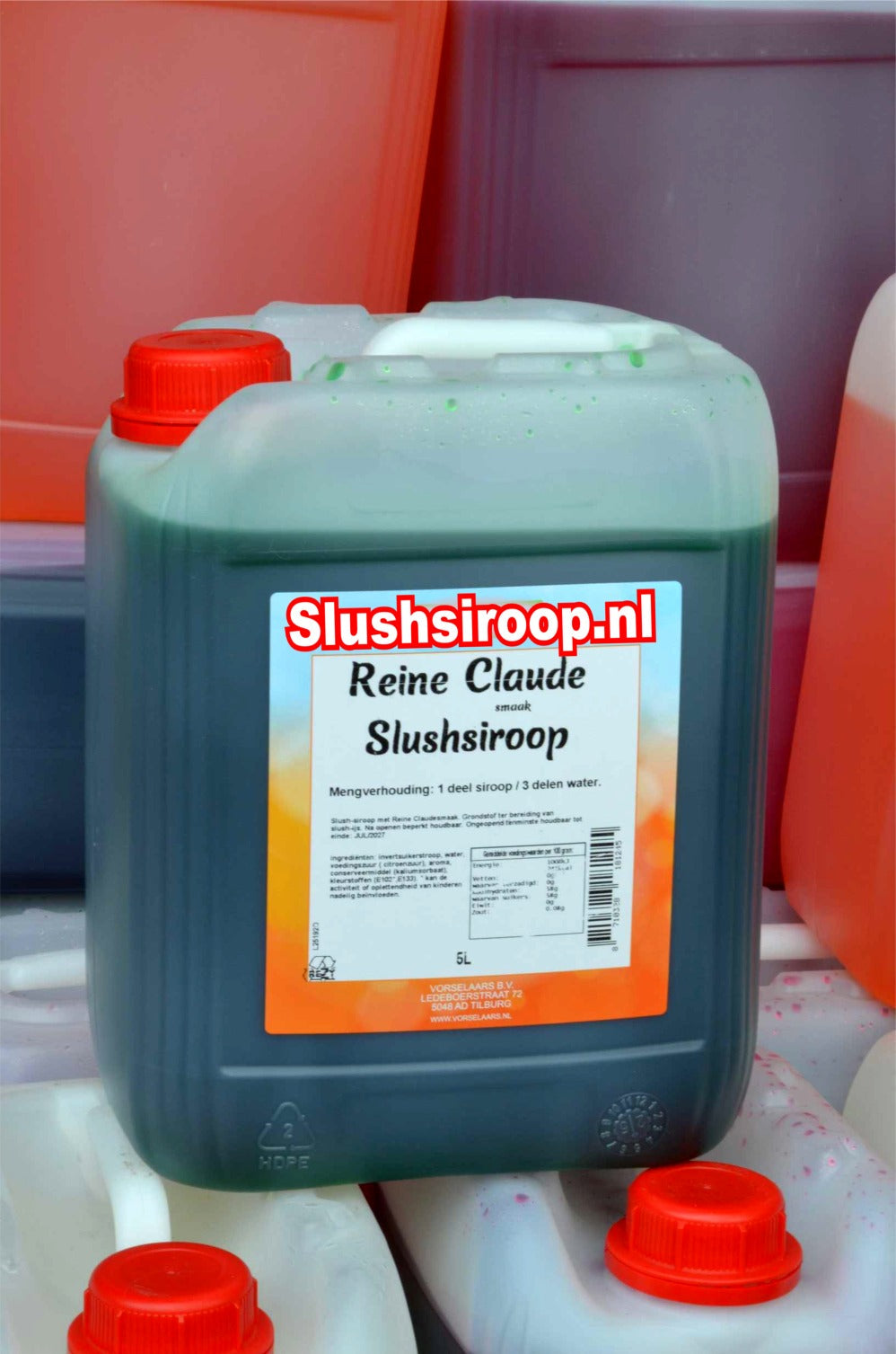 Tank reine claude slush siroop - slushsiroop.nl