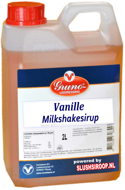 GRUNO - MilaNNE Milkshake syrup VANILLA flavor, tank a, 2 liters