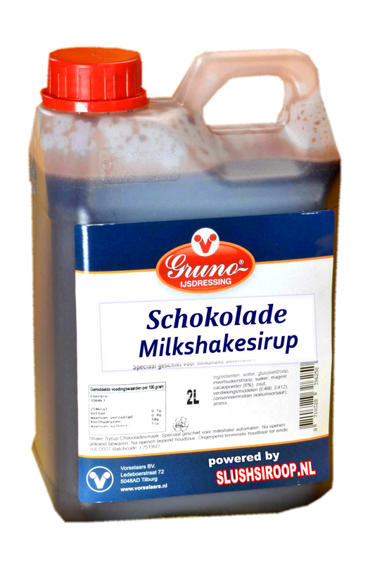 GRUNO - MilaNNE Milkshake syrup CHOCOLATE flavor, tank a, 2 liters
